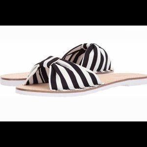 NWOT Kate Spade ♠️Black and White Slides 10.5